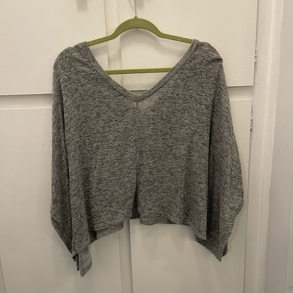 Grey poncho